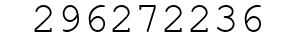 Number 296272236.