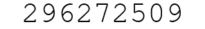 Number 296272509.