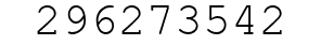 Number 296273542.