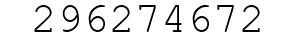 Number 296274672.