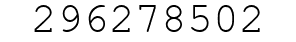 Number 296278502.