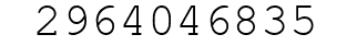 Number 2964046835.