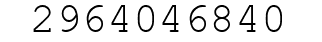Number 2964046840.