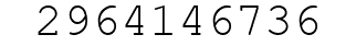 Number 2964146736.