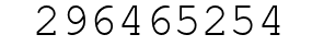 Number 296465254.