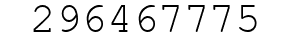 Number 296467775.