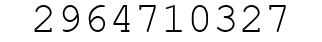 Number 2964710327.