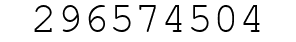 Number 296574504.