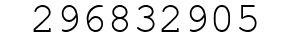 Number 296832905.