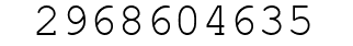 Number 2968604635.