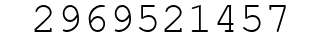 Number 2969521457.
