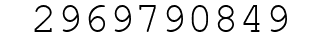 Number 2969790849.