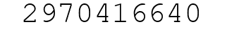 Number 2970416640.