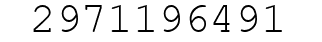 Number 2971196491.