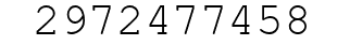 Number 2972477458.