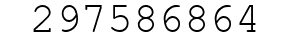 Number 297586864.