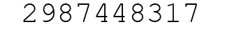 Number 2987448317.