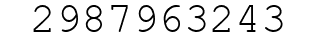 Number 2987963243.