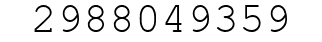Number 2988049359.