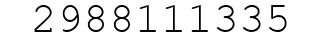 Number 2988111335.