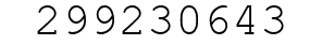 Number 299230643.