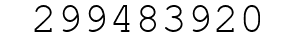 Number 299483920.