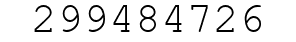 Number 299484726.