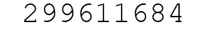 Number 299611684.
