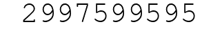 Number 2997599595.