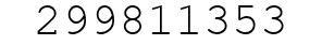 Number 299811353.