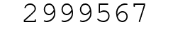 Number 2999567.