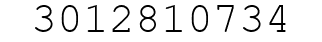 Number 3012810734.