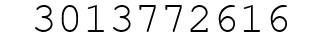 Number 3013772616.