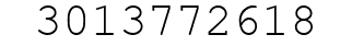 Number 3013772618.