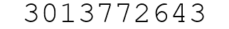 Number 3013772643.