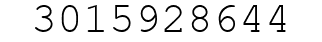 Number 3015928644.
