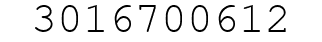 Number 3016700612.