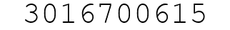 Number 3016700615.