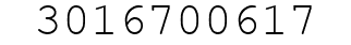 Number 3016700617.