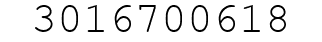 Number 3016700618.
