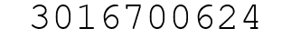 Number 3016700624.