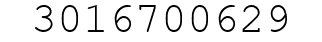 Number 3016700629.