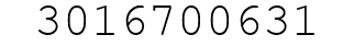 Number 3016700631.