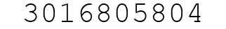 Number 3016805804.