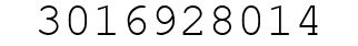 Number 3016928014.