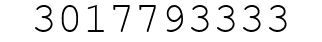 Number 3017793333.