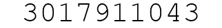 Number 3017911043.