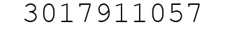 Number 3017911057.
