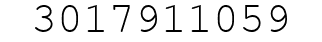 Number 3017911059.