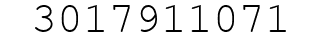 Number 3017911071.